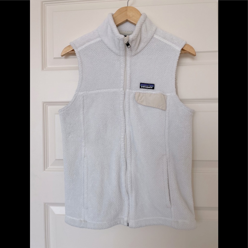 Patagonia White Fleece Vest Women’s L